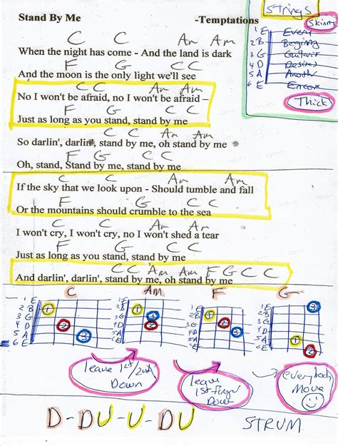 guitar chords stand by me